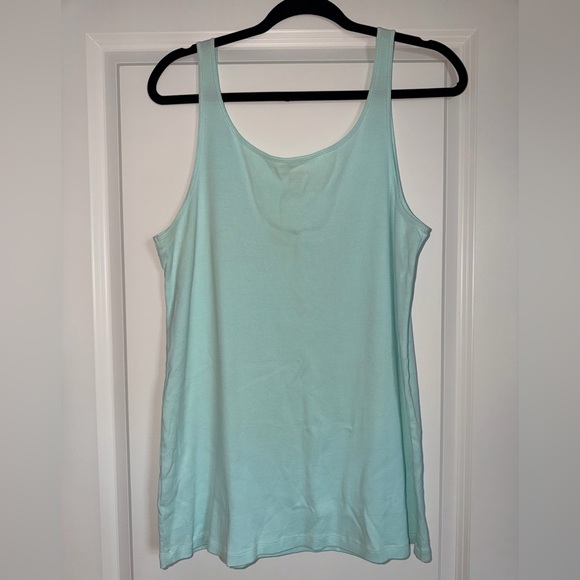 EILEEN FISHER Women's Light Blue Cotton Tank Top Plus size 1X - Picture 3 of 4